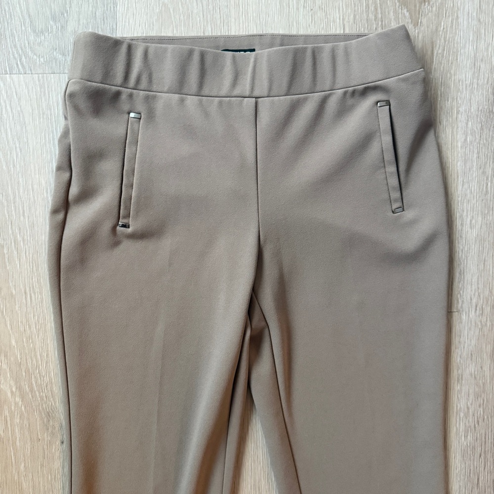 Soho Tan Flare Women's Pants - Picture 2 of 5